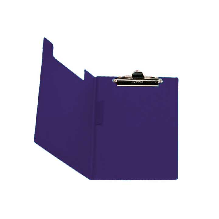 Schrijfmap bantex met metalen klem donkerblauw - 0