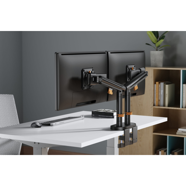 Smartview, monitorarm, dubbel, zwart, 809143 - 2