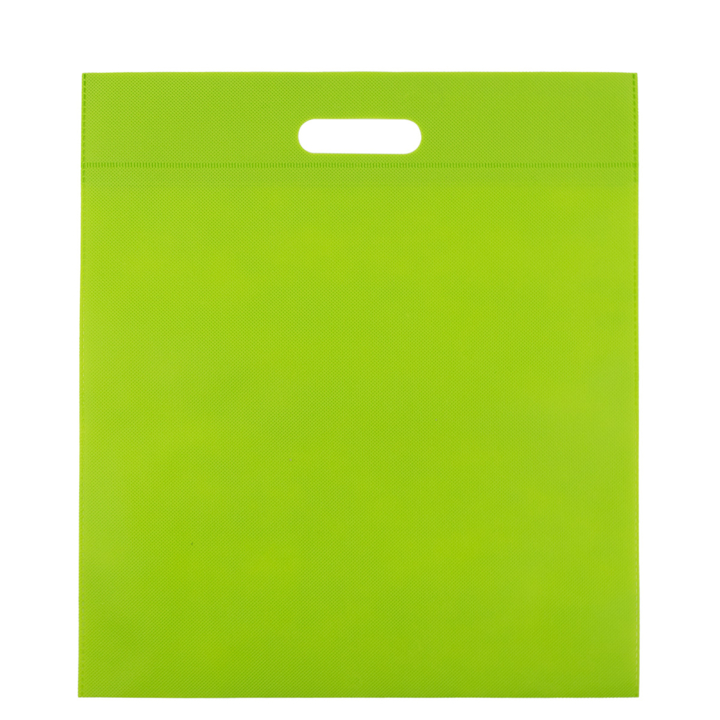 Draagtas, non-woven, 40x45cm, greep gestanst, groen (400 st) - 0