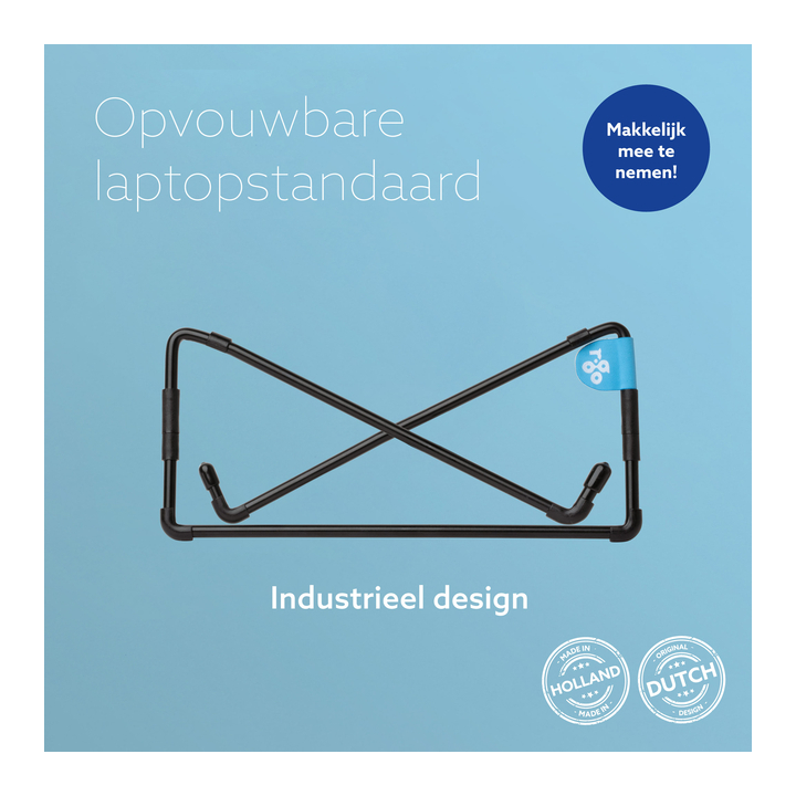 Laptopstandaard r-go travel zwart(rgosc015bl) - 1