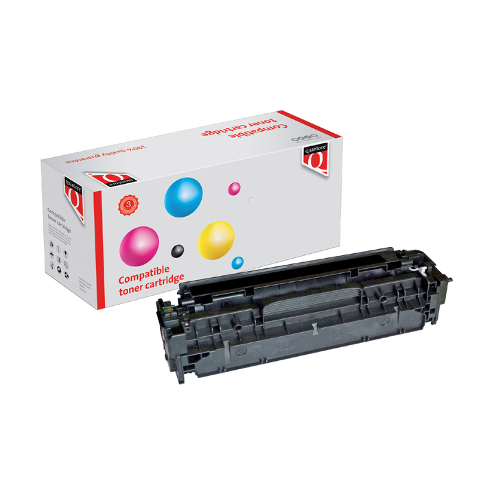 Tonercartridge Quantore alternatief tbv hp cf380x 4.4k zwart - 0