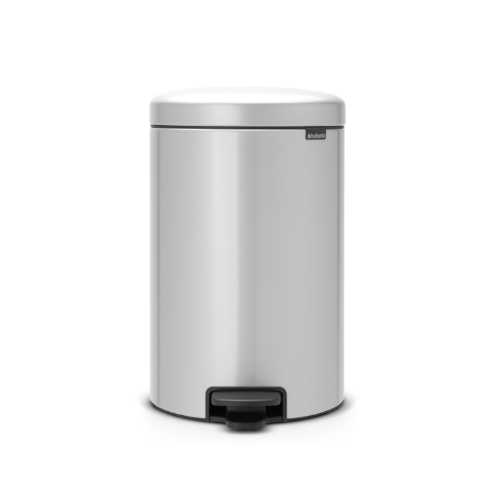 Brabantia, pedaalemmer, 20 liter, metallic grijs, VB 114069 - 0