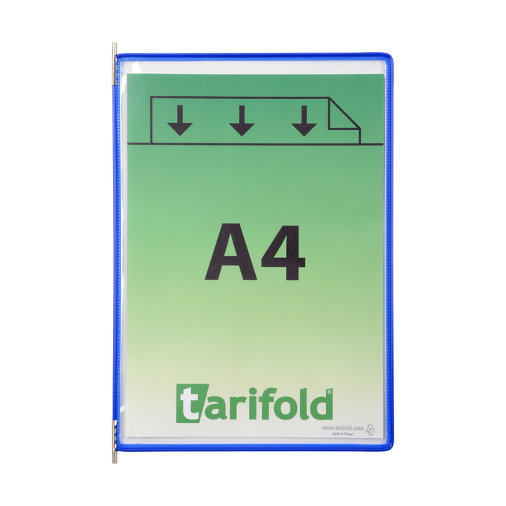 Zichtpaneel tarifold a4 verticaal blauw 10st(114001) - 1