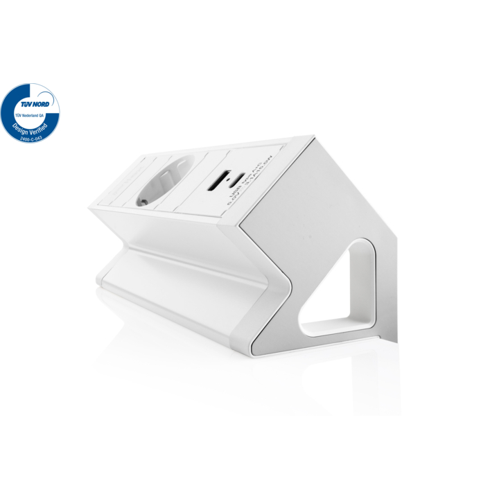 Filex, Power Desk Up 2.0, 1x 230V, 1x USB A+C, wit - 1