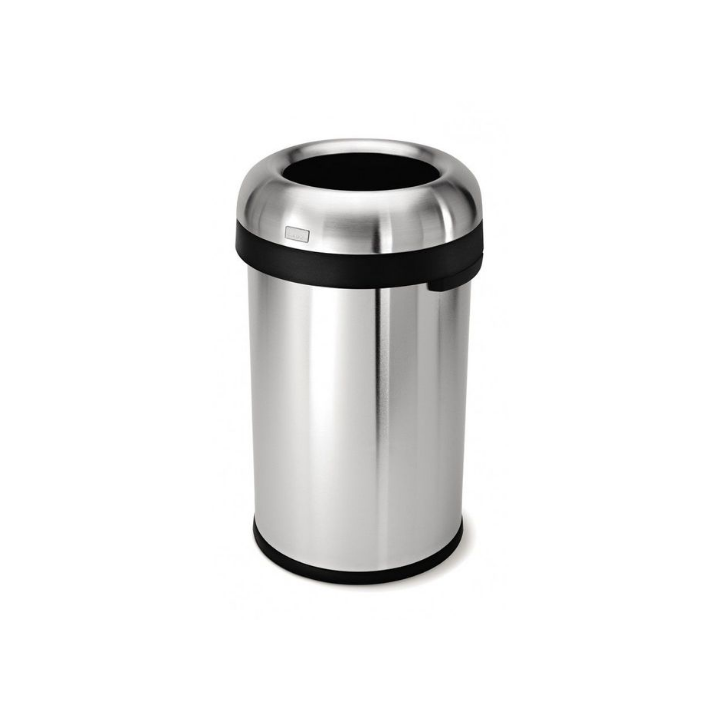 Simplehuman Bullet, afvalbak, 80 liter, mat RVS, VB 016603 - 0