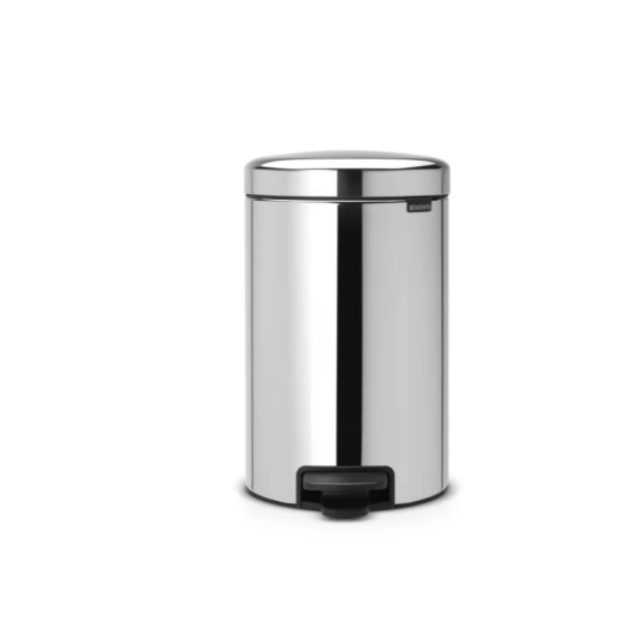 Brabantia Newicon | Pedaalemmer Met Metalen Binnenemmer | 12 Liter | RVS | VB 113888 - 0