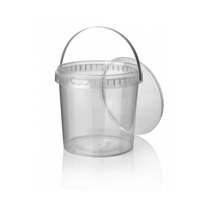 Pot 1000ml PP transp. diameter 133mm + deksel Ds 192stuks - 0