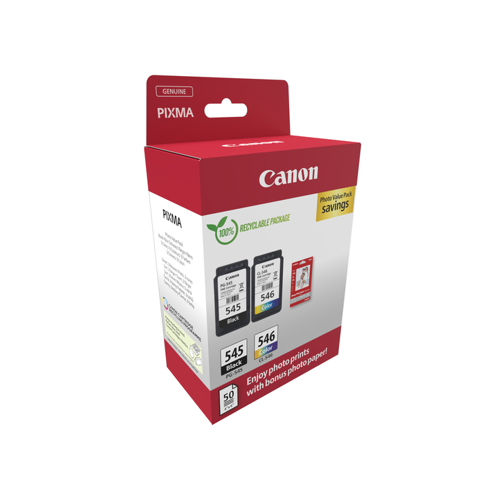 Inkcartridge canon pg-545 cl-546 zwart kleur(8287b005) - 2
