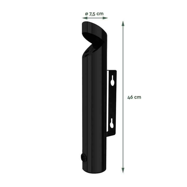 Asbak wand Brasq | AT200 | RVS | zwart (8602625) - 1