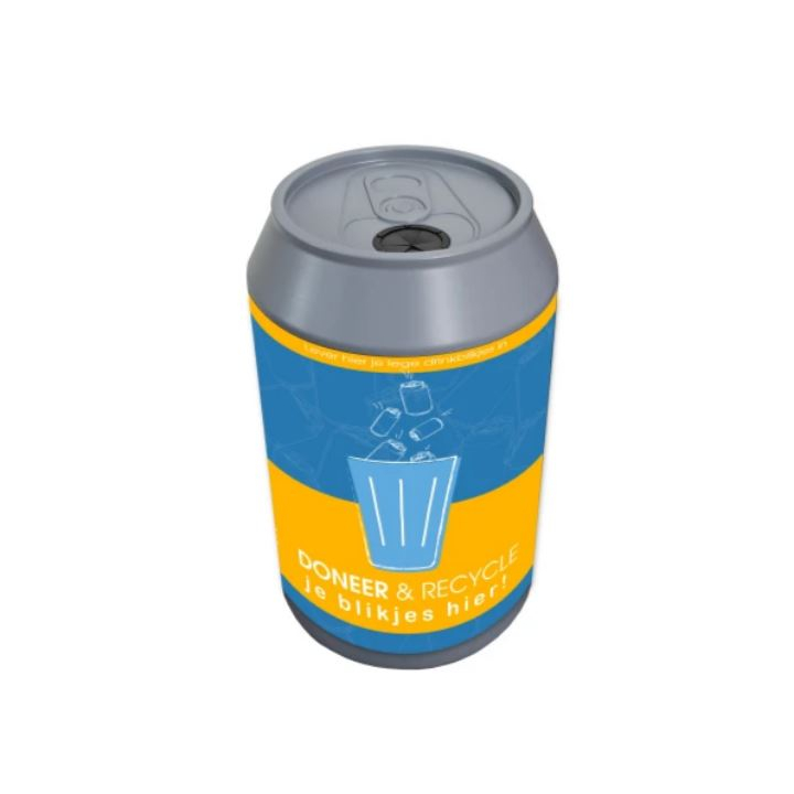 Canman, afvalbak t.b.v. blikjes, 145 liter, grijs, VB 200375 | afvalstroom blikjes - 0