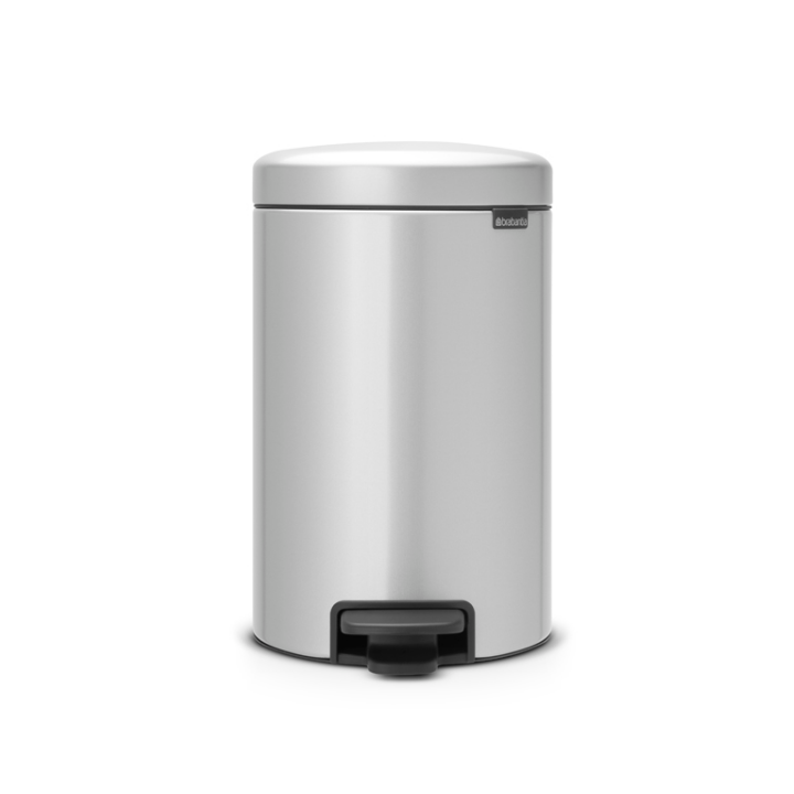 Brabantia, pedaalemmer, 12 liter, metallic grijs, VB 113680 - 0