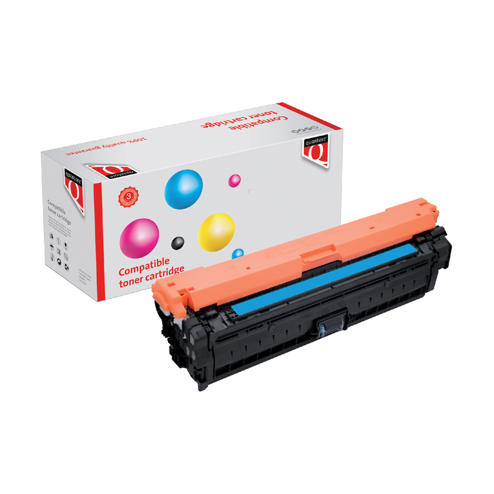 Tonercartridge Quantore alternatief tbv hp ce741a blauw(350425-032091) - 0