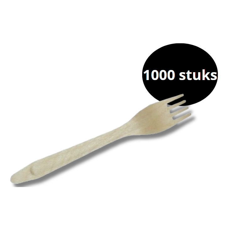 Vork hout, 160mm (1000 stuks) - 0