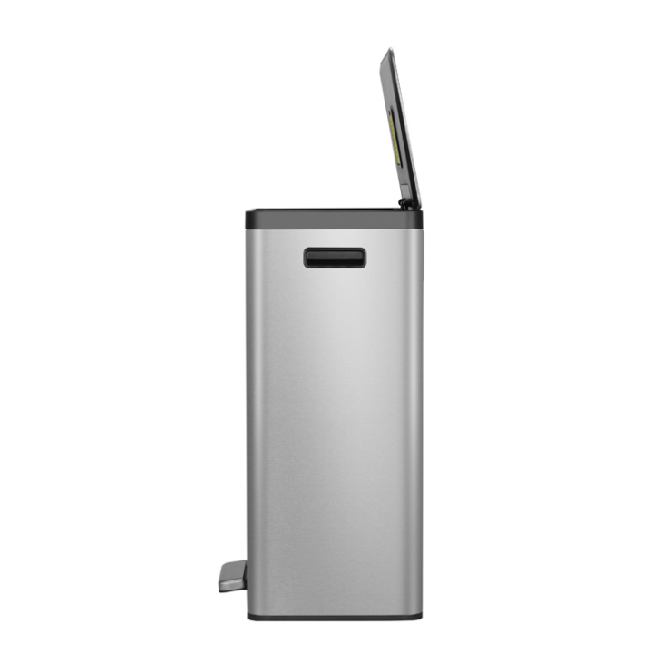 Ecocasa II, pedaalemmer, 2x20 liter, mat RVS, VB 913840 - 3