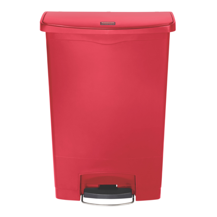 Rubbermaid, Slim Jim pedaalemmer, 90 liter, rood, VB 224146 - 1