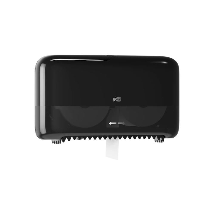 Tork OptiServe | Mid-Size Toiletpapier Dispenser | Hulsloos | T7 | Zwart | 558048 - 0