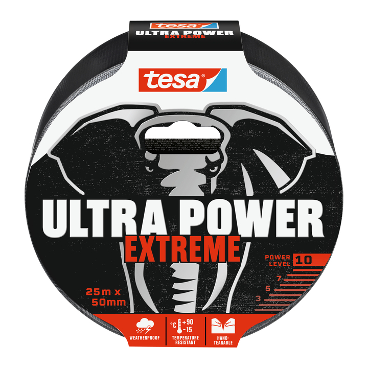Tape tesa 50mmx25m ultra power extreme zwart(56623-00000-00) - 0
