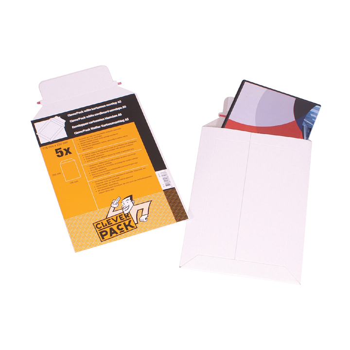 Envelop cleverpack a4 238x312mm karton wit(229) - 2