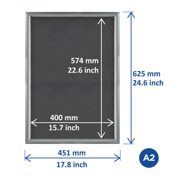 Kliklijst europel economy a2 zilver(355092) - 1