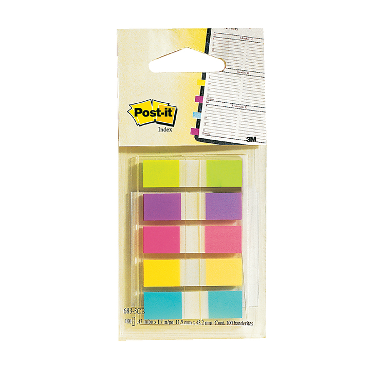 Indextabs 3m post-it 6835cb split flags ass - 0