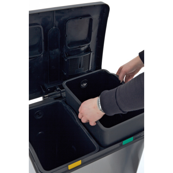 Rejoice EKO, pedaalemmer, 30+30 liter, mat RVS, VB 923860 - 2