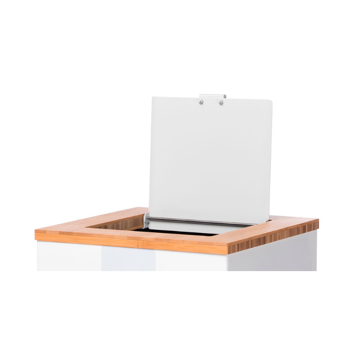 Top met klepdeksel voor Lune Paxa Large, wit, VB 191727 | restafval - 0
