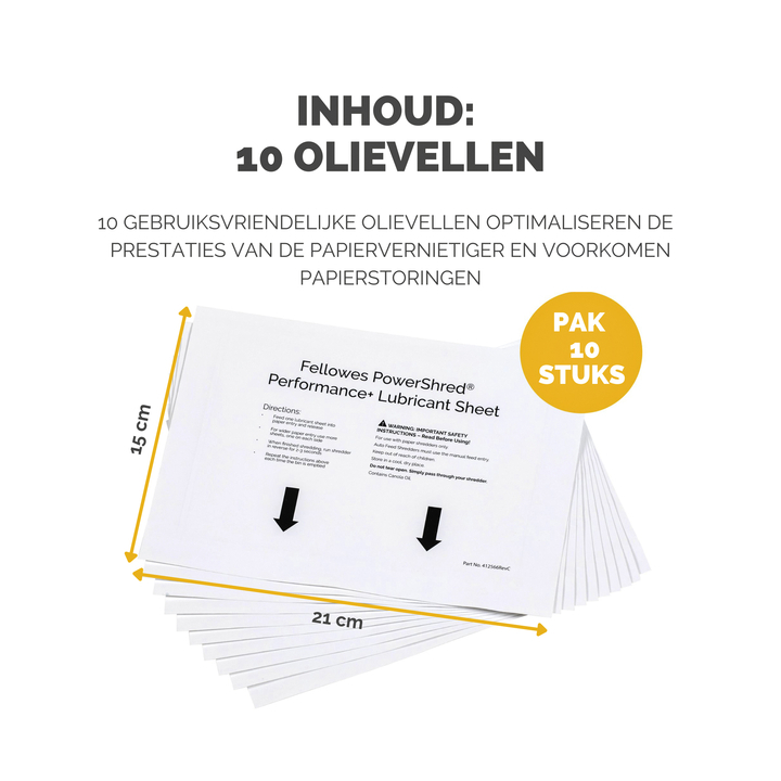 Olievellen papiervernietiger fellowes performance+(4025601) - 1