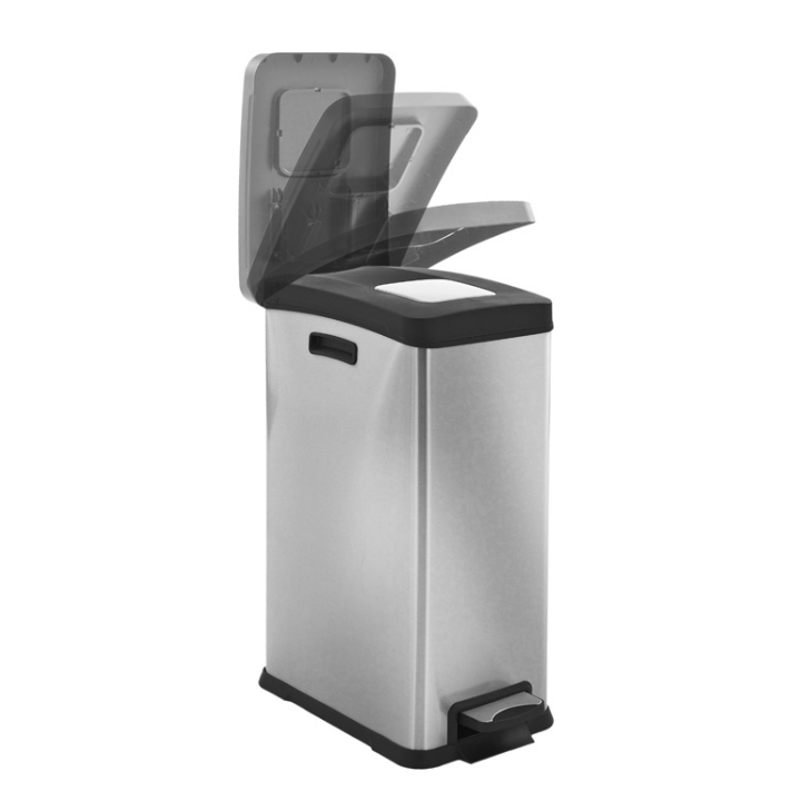 Rejoice EKO, pedaalemmer, 30 liter, mat RVS, VB 923800 - 1