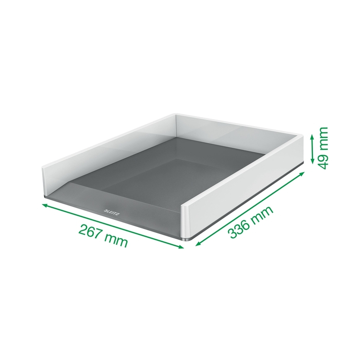 Brievenbak leitz wow wit/grijs(53611001) - 2