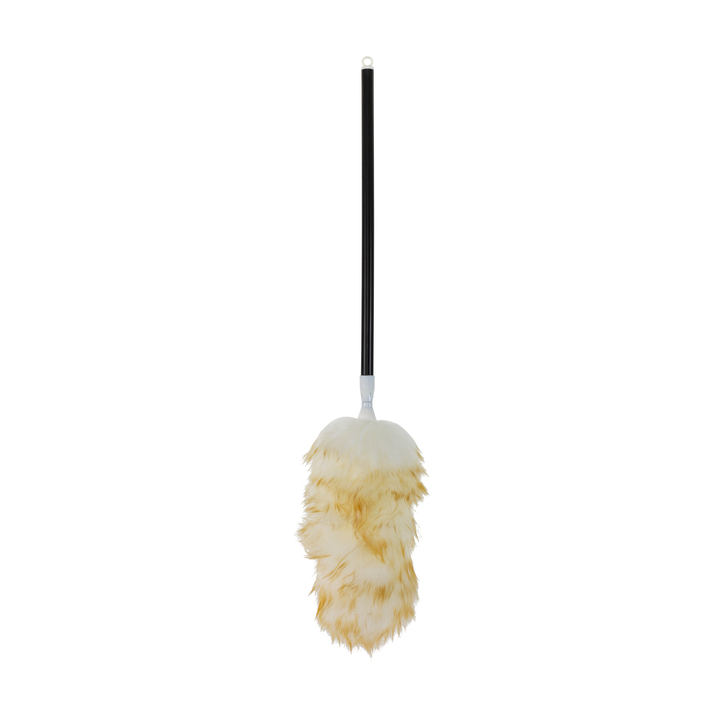 Cleaninq, lamswollen plumeau met telesteel, 80-110cm, wit, 374040 (1 stuk) - 0