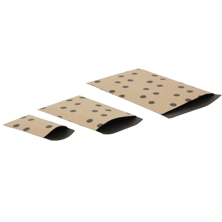 Cadeauzakje,7x13cm, 112, Black Dots (200 stuks) - 0
