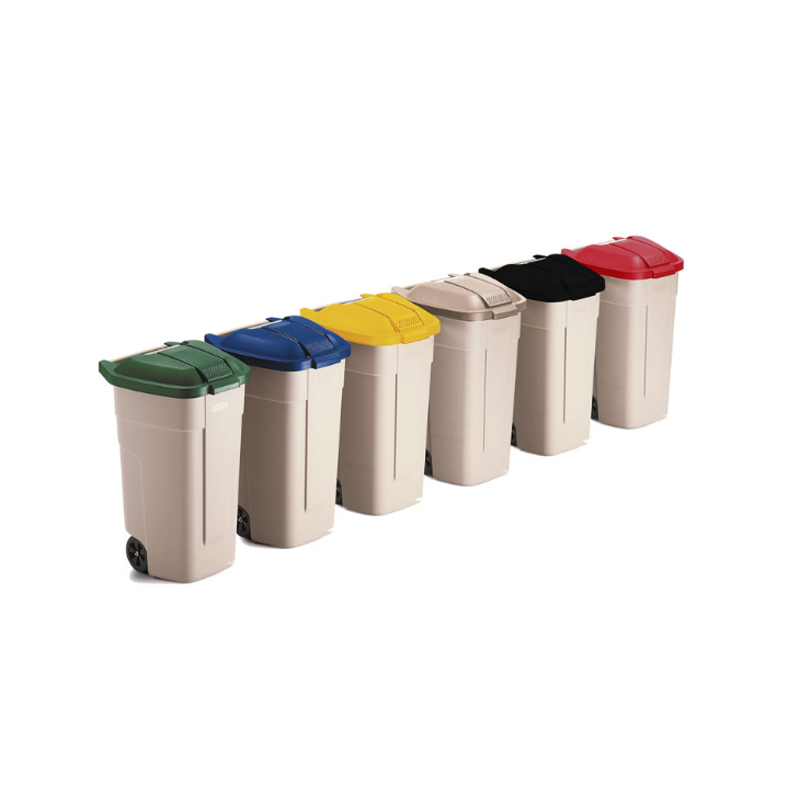 Rubbermaid, afvalcontainer, 110 liter, beige, VB 002901 - 1
