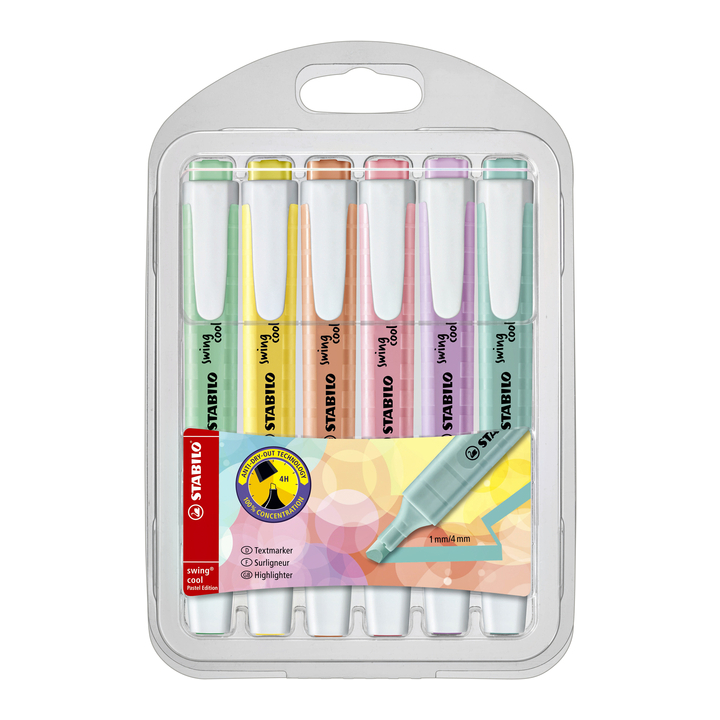 Markeerstift stabilo swing cool 1-4mm 275/6 pas ass(275/6-08 - 0