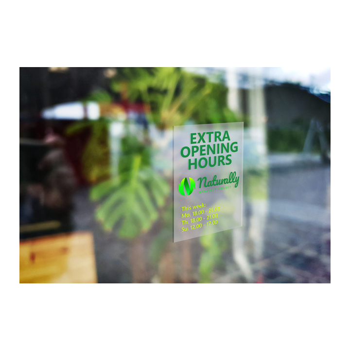 Etiket rillprint 210x297mm mat transparant 25st(83224) - 1