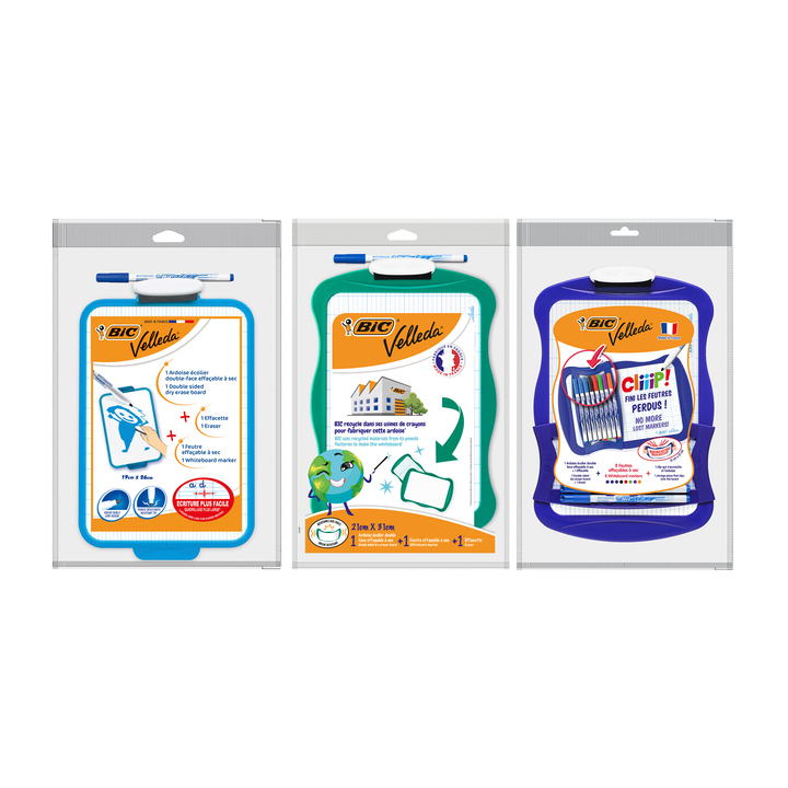 Whiteboard bic 19x26cm met stift en wisser(841360) - 1