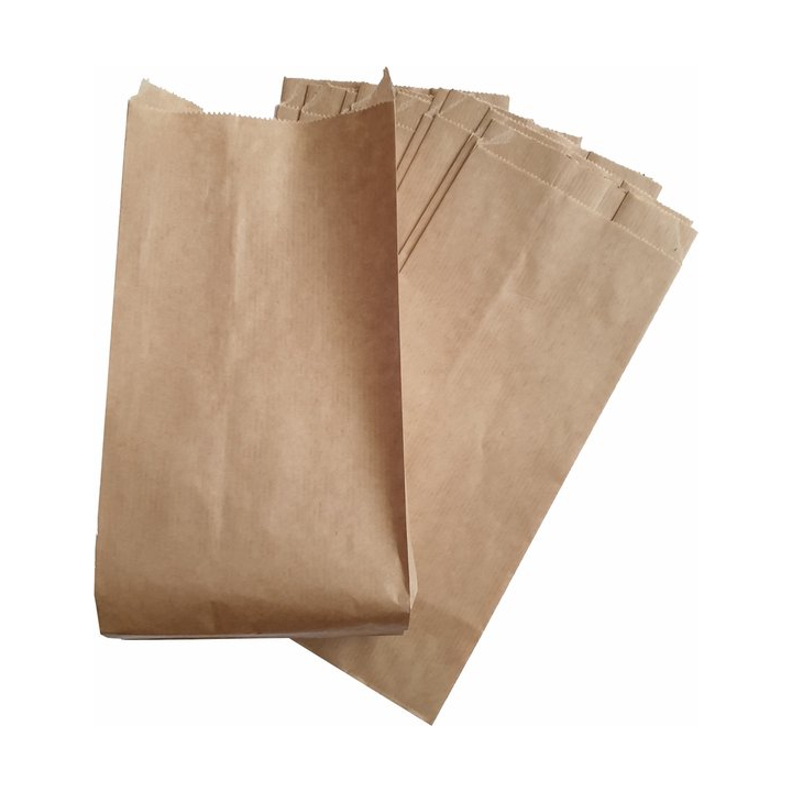 Broodzak, papier, 16/26x36cm, atlaskraft, half brood (10 kg) - 0