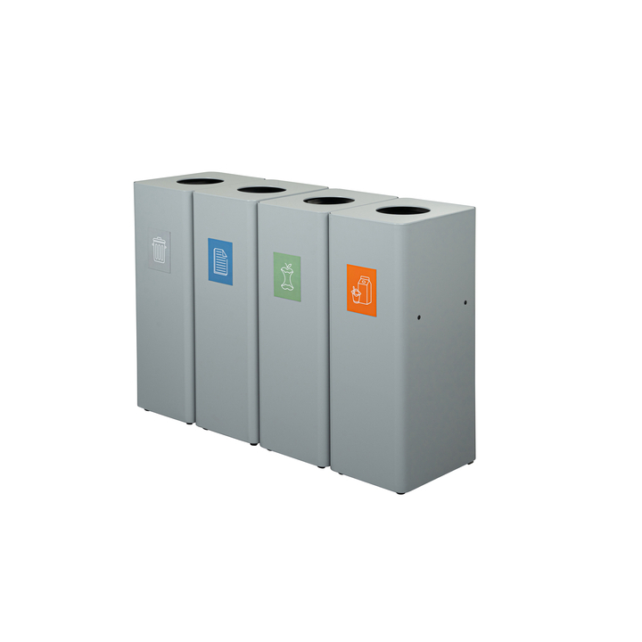 Afvalbak Ergofy | 60 liter | grijs (AB100100) - 1