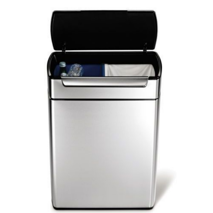 Simplehuman, pedaalemmer, 2x24 liter, mat RVS, VB 015835 - 0