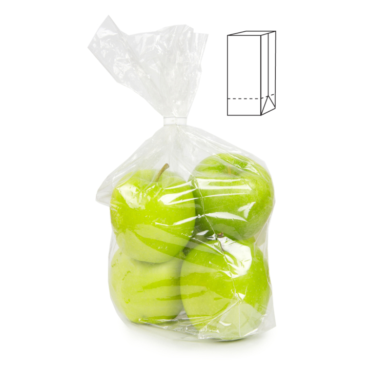 Harmonicazak, LDPE, 16/4x50cm, 50my (1000 stuks) - 0