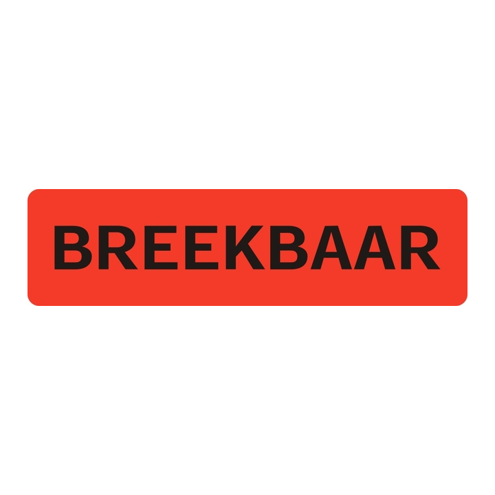 Waarschuwingsetiket breekbaar 500 stuks(77020) - 0