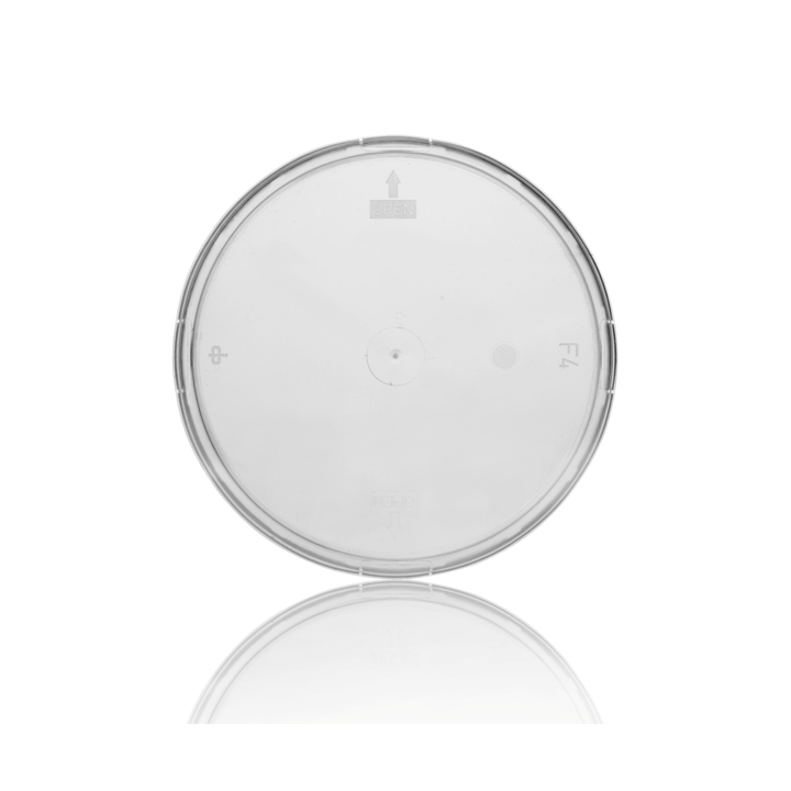 Deksel rond, PP, Ø198mm, t.b.v. V440034, transp (1530 stuks) - 0