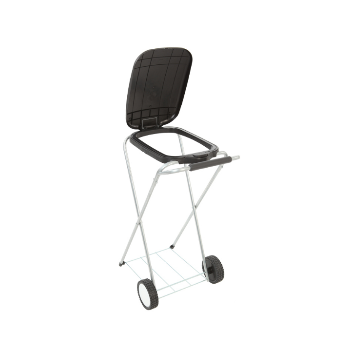 Move & Up, afvalzakhouder, 120 liter, zwart, VB 717323 - 1