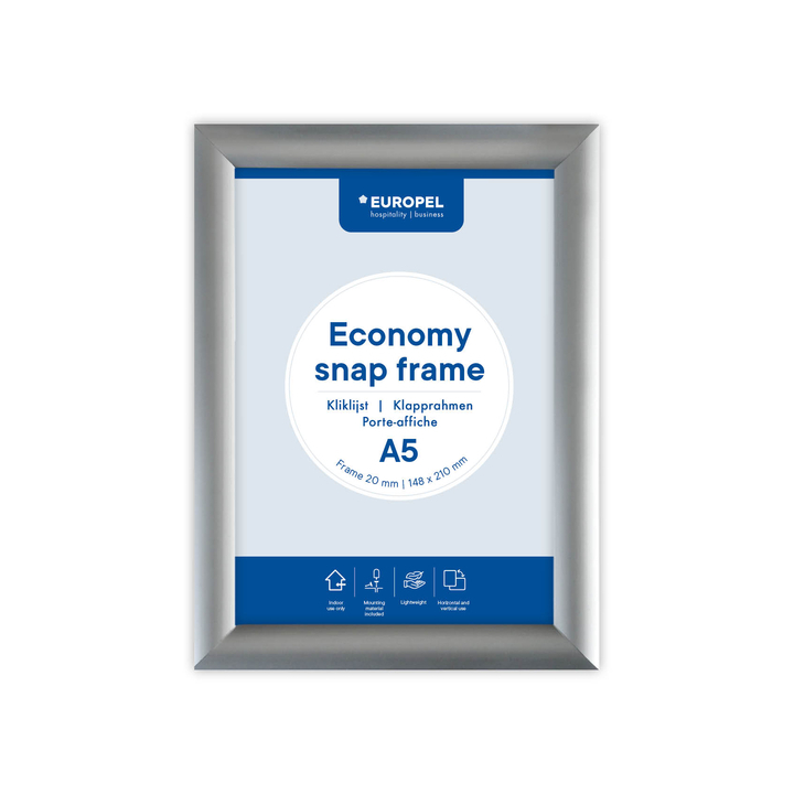 Kliklijst europel economy a5 zilver(355097) - 0
