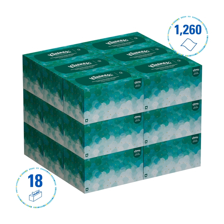 Kleenex Ultra Popup | Handdoek In Doos | 25,4x22,6cm | 1-Laags | Wit | 6088 (70 stuks) - 2
