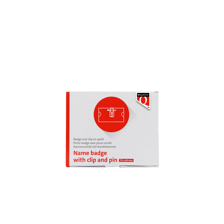 Badge quantore clip+speld 40x75mm(921330) - 0