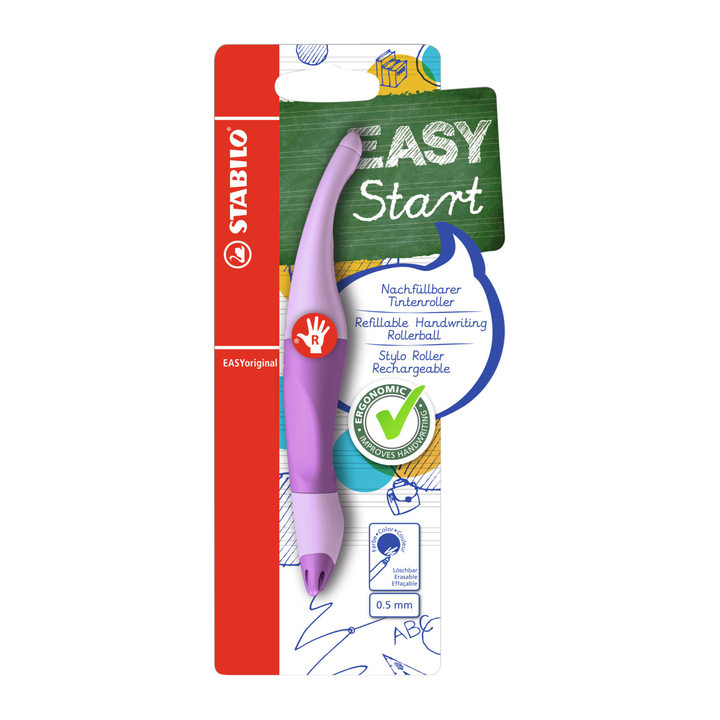 Rollerpen stabilo easyoriginal rechts pastel lila(b-58461-5) - 0
