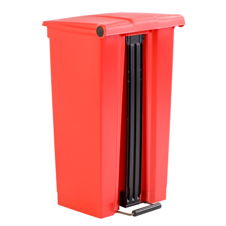 Rubbermaid Step-On, pedaalemmer, 87 liter, rood, VB 006146 - 1