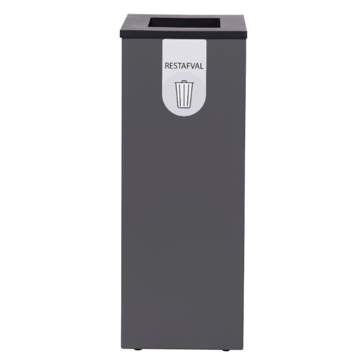 Lune Paxa Large, modulaire afvalscheidingsbak, 65 liter, grijs, VB 196036 | restafval - 1