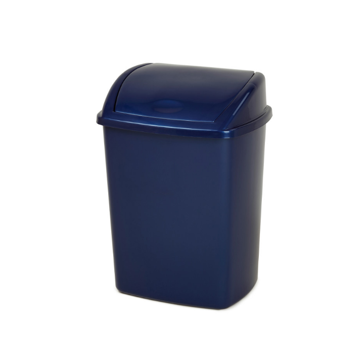 Afvalbak Met Swingdeksel | 26 Liter | Blauw | VB 028425 - 0