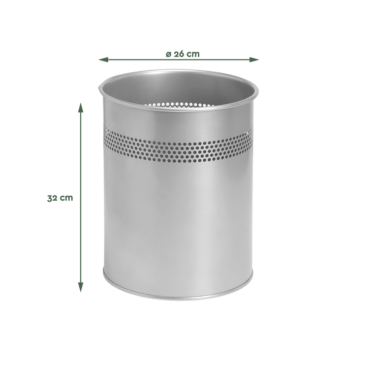 Papierbak Brasq | 15 liter | zilver (8722602) - 1